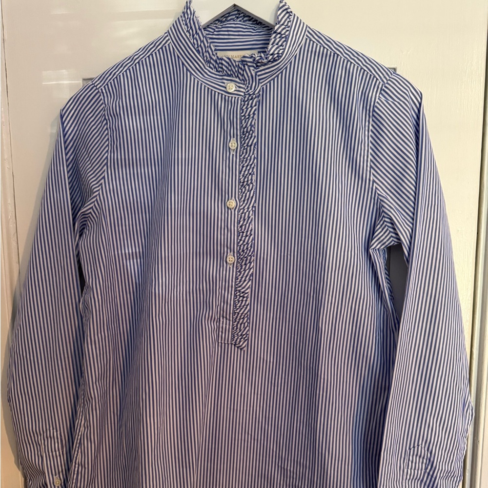 NWT Ann Mashburn Frill Shirt Size S
